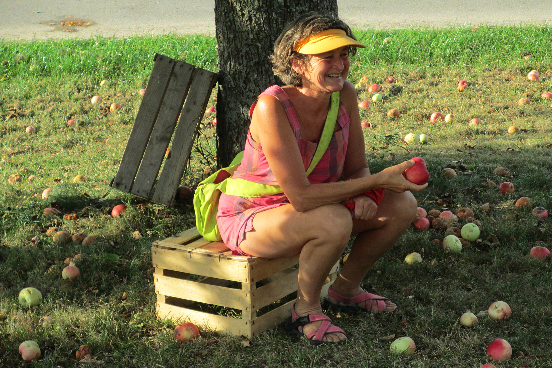 Frau mit Äpfel
